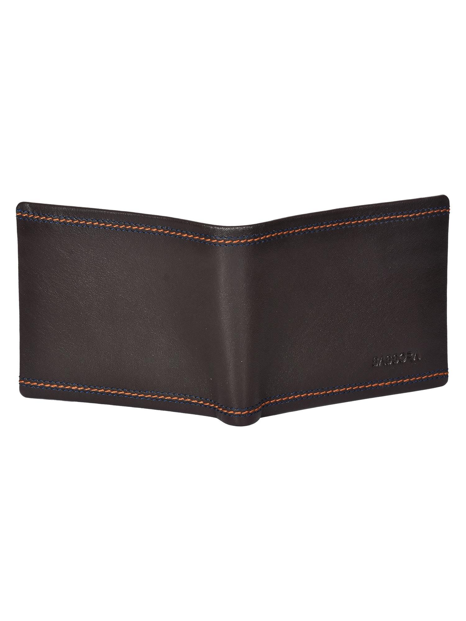 Buy Sassora Premium Genuine Leather Rfid Bifold Men Wallet (Medium