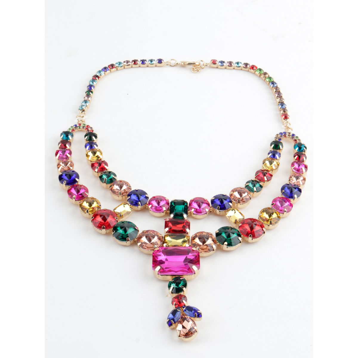 Odette Multicolour Collared Necklace: Buy Odette Multicolour Collared ...