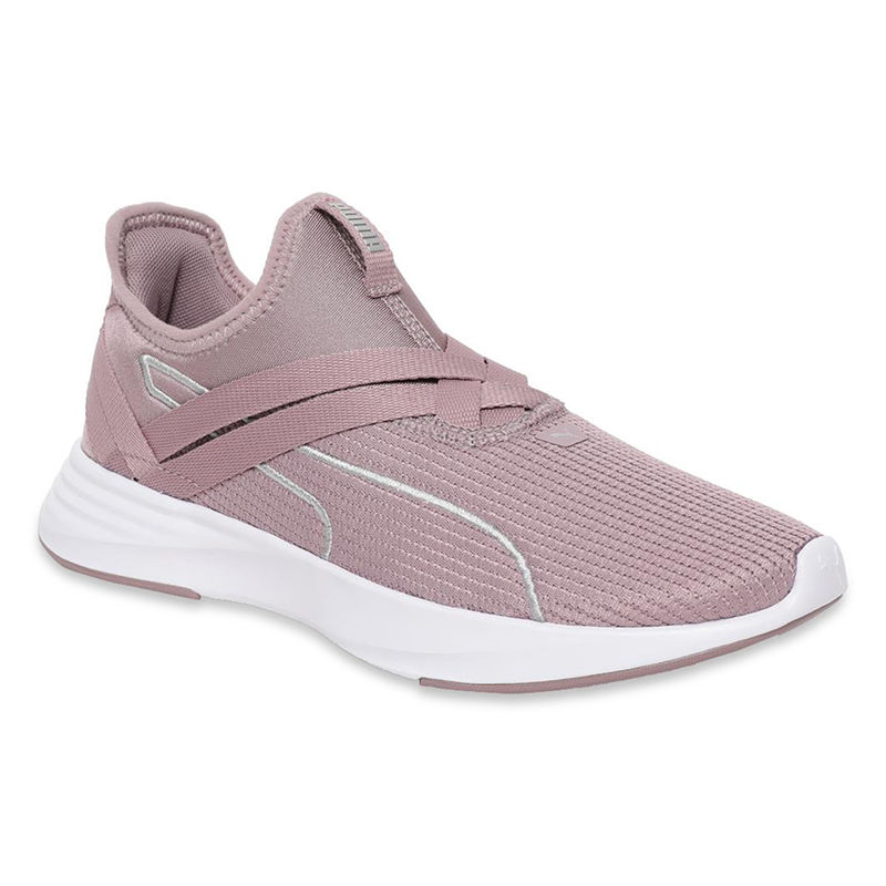 puma slip ons women purple