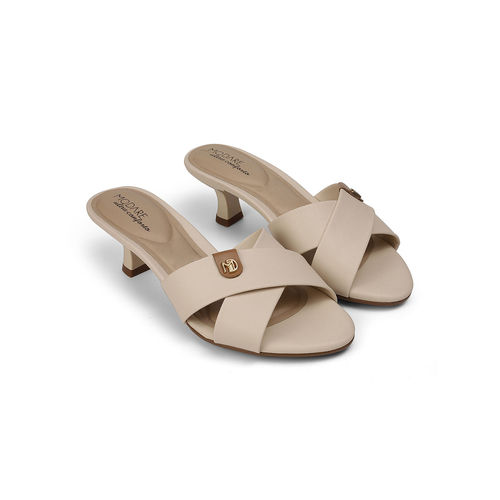 MODARE Cream Kitten Heel Sandals (EURO 36)