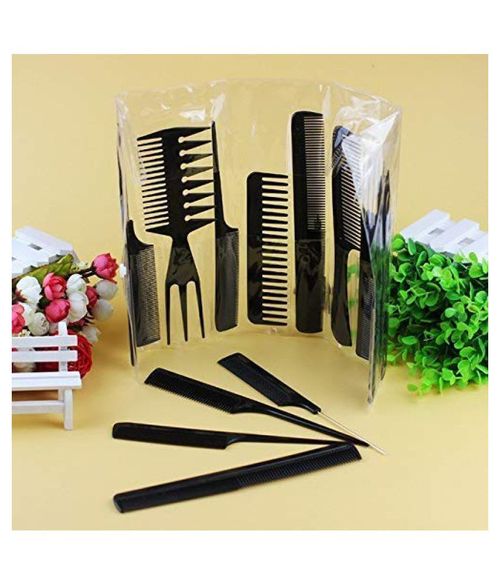 NFI Essentials Professional Hair Cutting And Styling Comb Kit Set Of 10:  Buy NFI Essentials Professional Hair Cutting And Styling Comb Kit Set Of 10  Online at Best Price in India | Nykaa