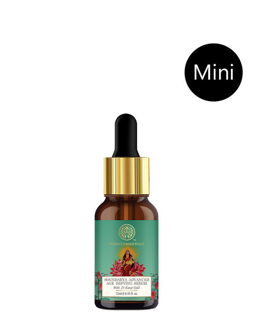 Forest Essentials Advanced Soundarya Age Defying Facial Serum With 24k Gold Buy Forest Essentials Advanced Soundarya Age Defying Facial Serum With 24k Gold Online At Best Price In India Nykaa