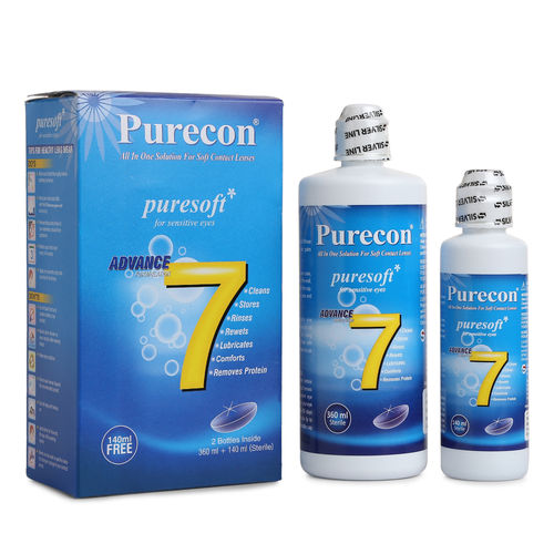 Purecon Puresoft All In One Solution For Soft Contact Lenses ...