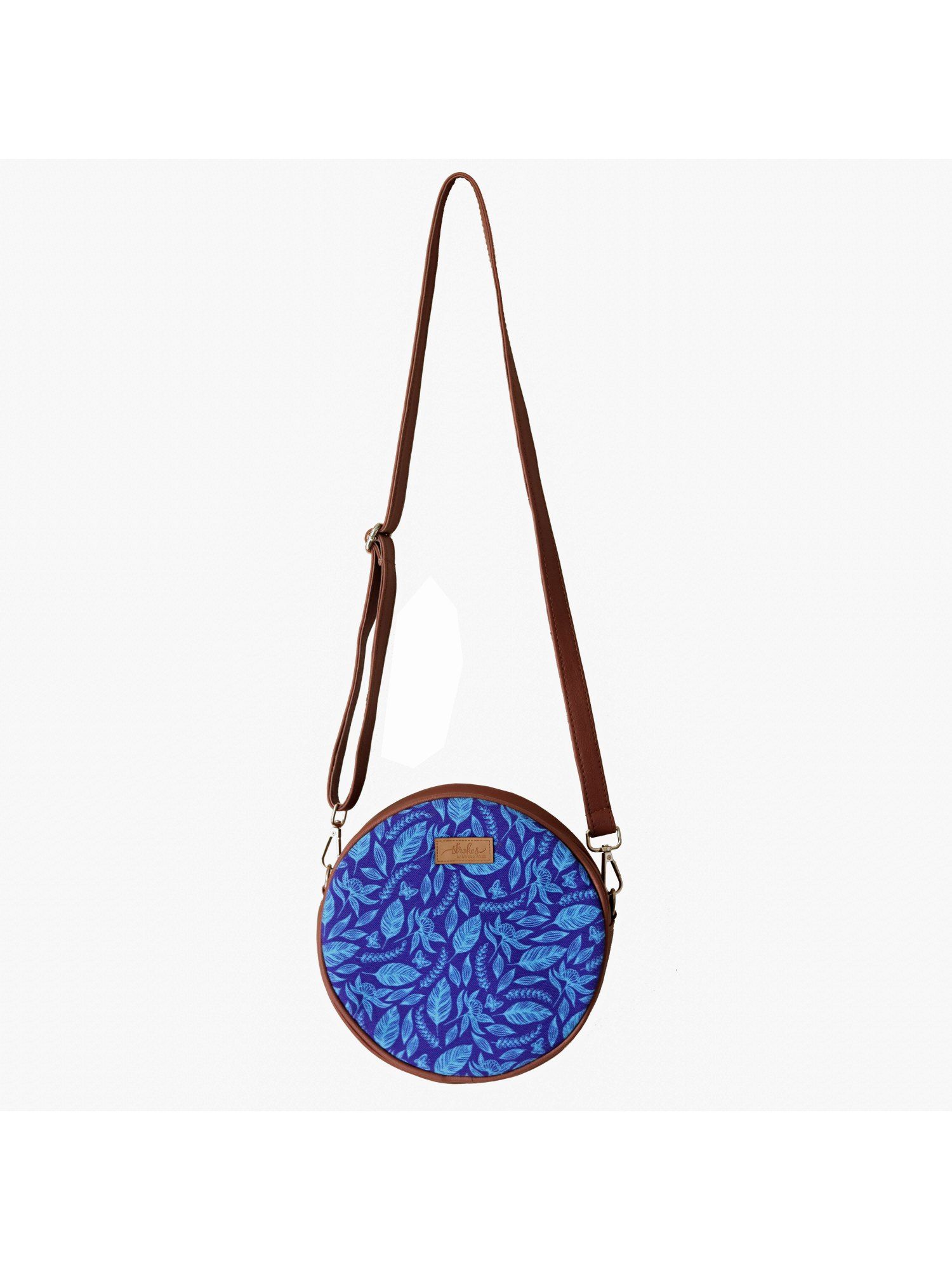 Strokes by Namrata Mehta Midnight Forest Blue Orbit Sling Bag: Buy ...