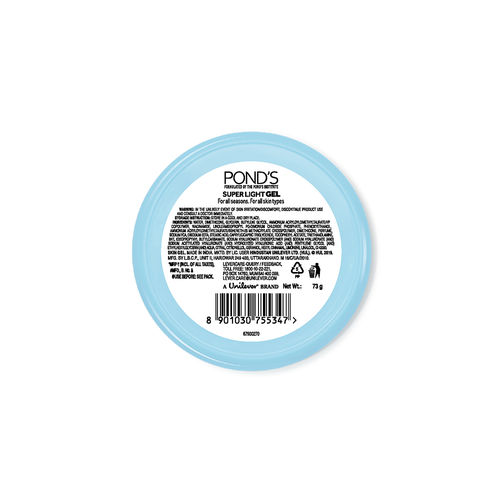 Ponds Super Light Gel Oil Free Moisturiser With Hyaluronic Acid