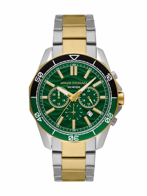 ARMANI EXCHANGE Men Green Dial Round Analog Watch AX1966 (M)