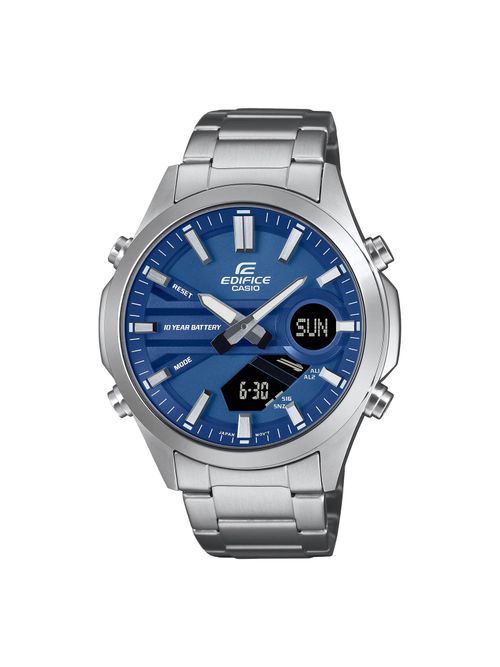 Buy Casio Men Edifice Blue Dial Analog Digital Stainless Steel