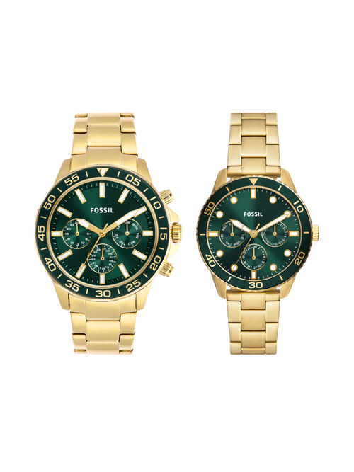 Fossil Bannon Gold Couple Watch BQ2754SET (M)