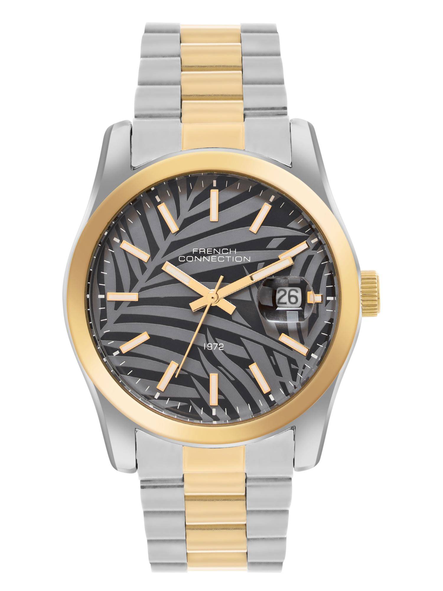 French Connection Black Dial Dated Watch (FCH14TM) (M)