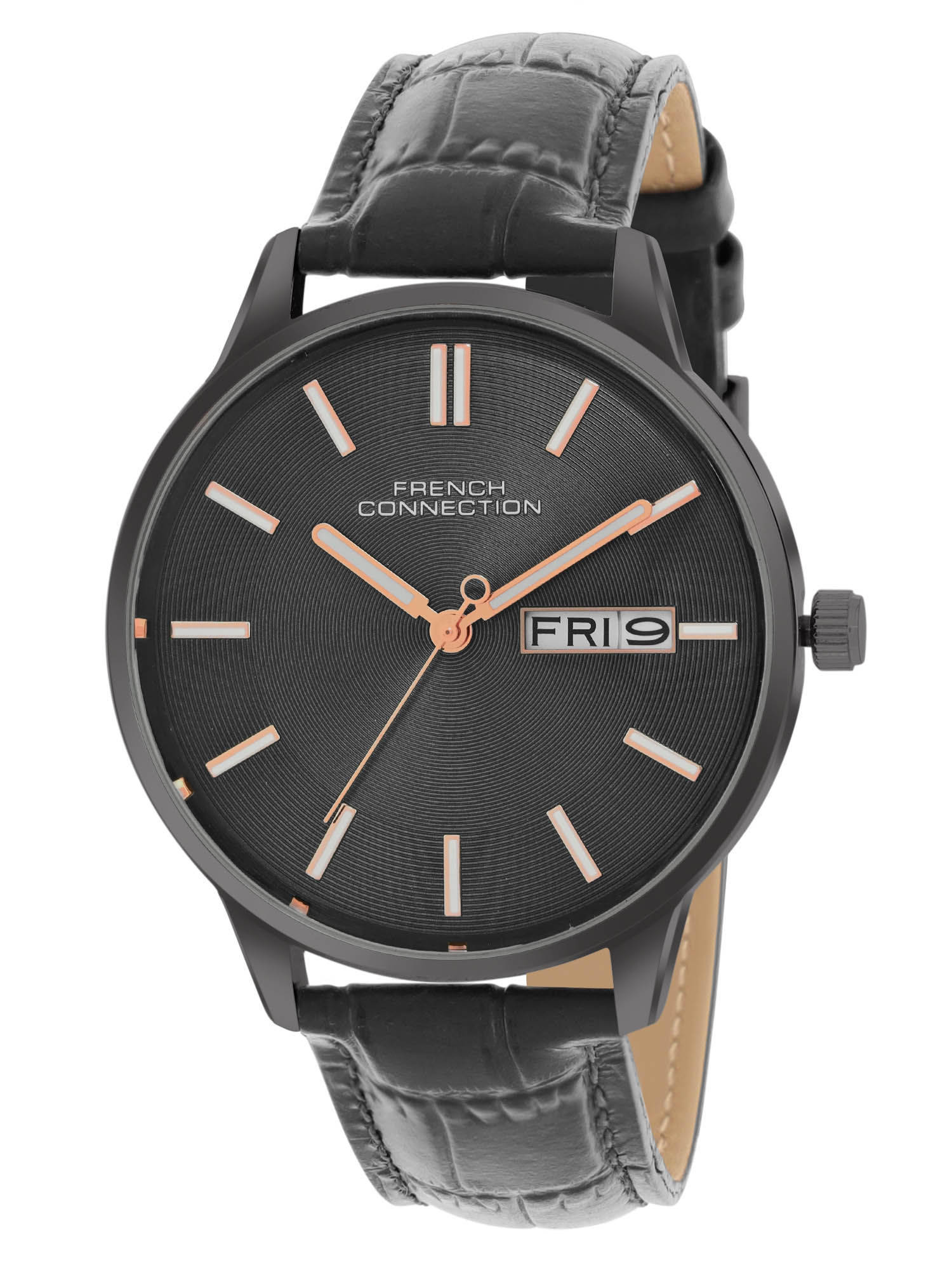 French Connection Men Black Dial Analogue Watch - FCN065BBL (M)