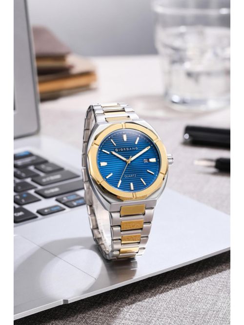 Buy Giordano Men Modern Blue Dial Round Analog Watch GZ-50141 (M