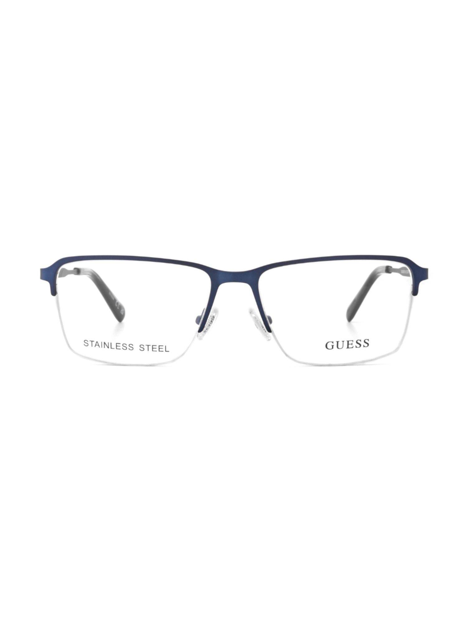 Guess Eyewear for Men with Matt Blue Alloy Metal Frame (55)