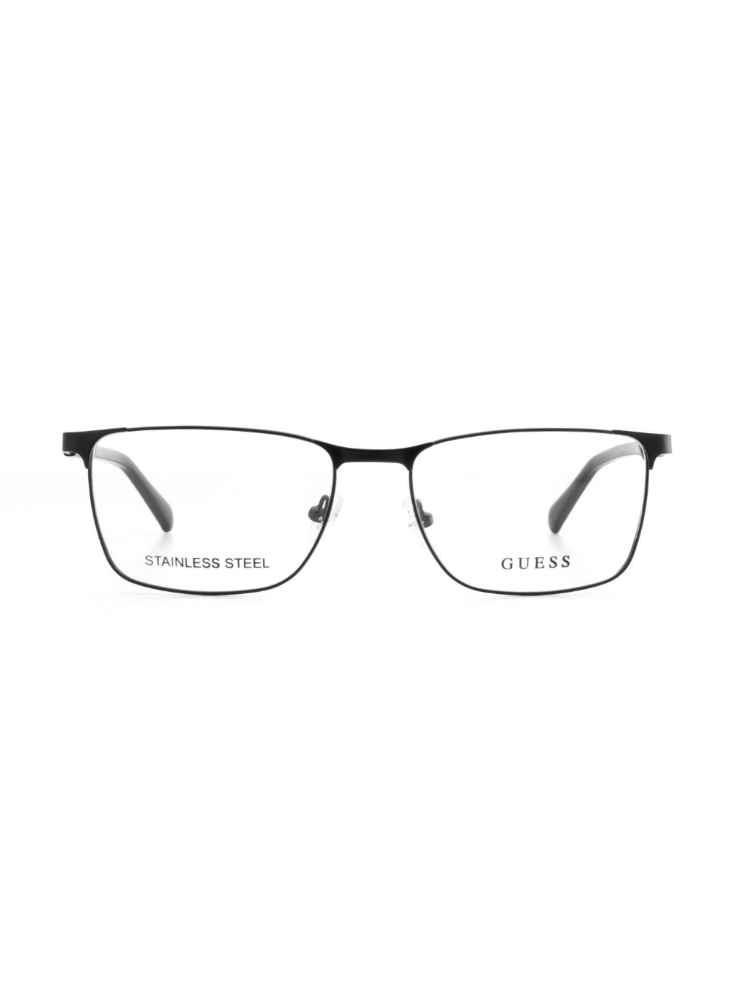 Guess Eyewear for Men with Shiny Black Stainless Steel Frame (55)