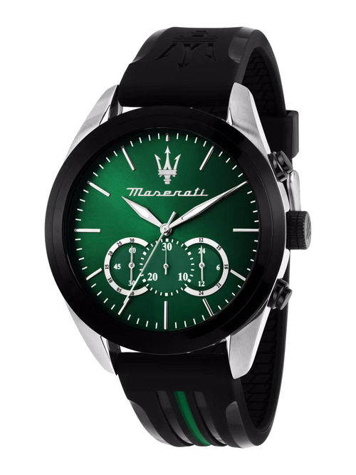 Maserati Sport Chronograph Small Seconds Analog Dial Color Green Watches  for Men R8871612043 (M) - Main Image