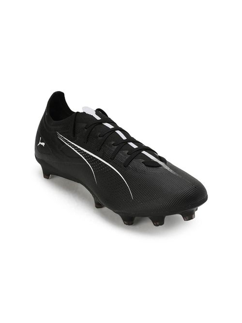 Puma ULTRA MATCH FG/AG Unisex Black Football Shoes (UK 11)