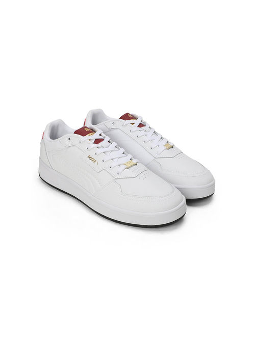 Puma Court Classic Lux White Sneakers (UK 7)