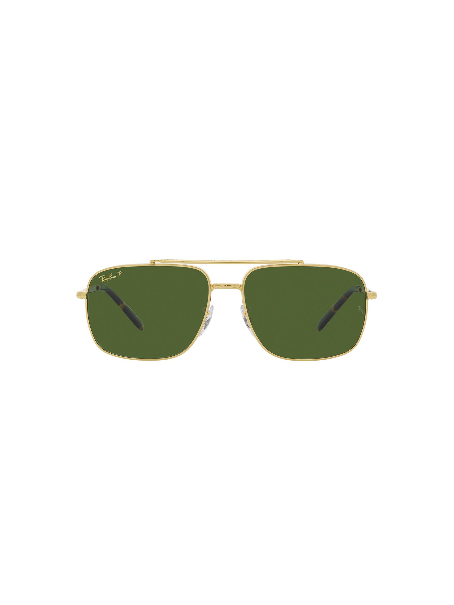 Ray-Ban Legend Gold Sunglasses 0RB3796 Pillow Gold Frame Green Lens (62)