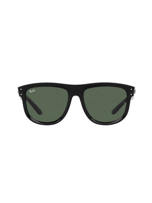 Ray-Ban Reverse Collection Black Sunglasses 0RBR0501S6677VR56 Square  Black Green Lens