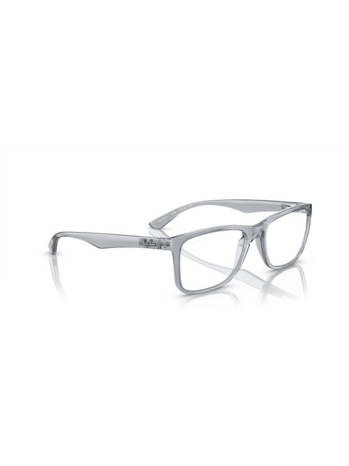 Buy Ray-Ban Square Grey Frame With Transparent Lens 0Rx7027I