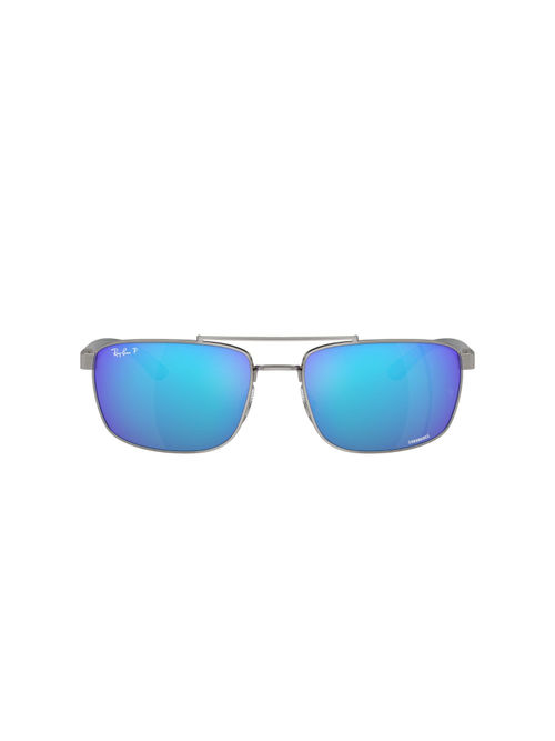 Ray-Ban Unisex UV Protected Blue Lens Rectangle Sunglasses  0RB3737CH004/A160