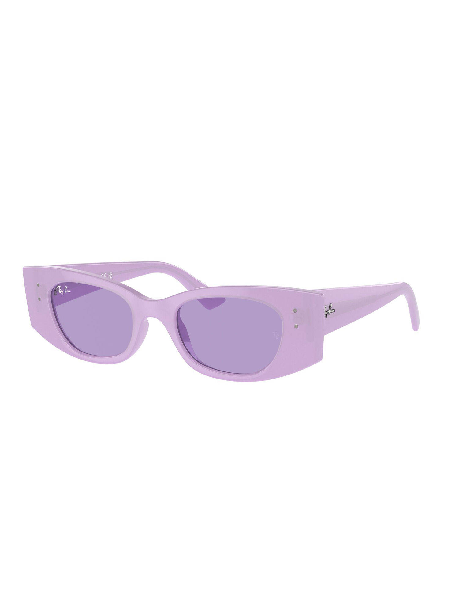 Ray-Ban Unisex UV Protected Violet Lens Irregular Sunglasses - 0RB442767581A49 (49)