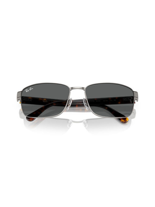 Ray-Ban Unisex Uv Protected Grey Lens Square Sunglasses 0Rb3750004/B162  (62)