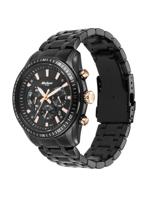 For Men Titan Raga Black Metal Watch Buy Titan Octane 90077KM04 - Main Image