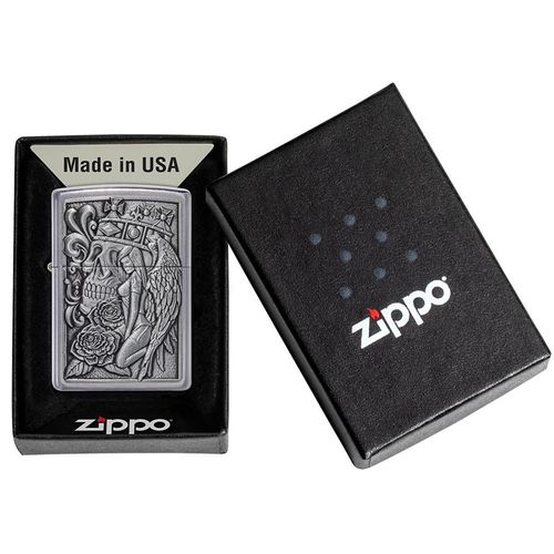 Jual ZIPPO 48122 SKULL ANCHOR EMBLEM dengan Harga Terbaik di
