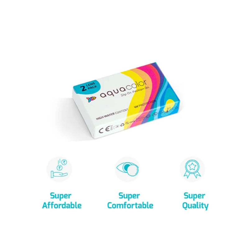 Buy Aqualens Aquacolor Monthly Disposable Color Lenses 2 Lenses/box