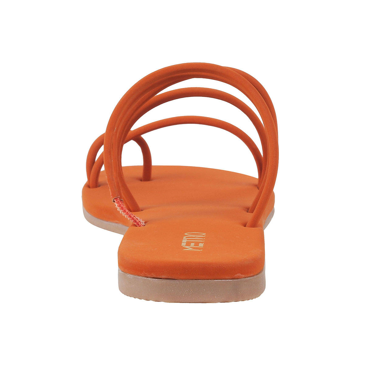 Buy Metro Women Orange One Toe Flats Online