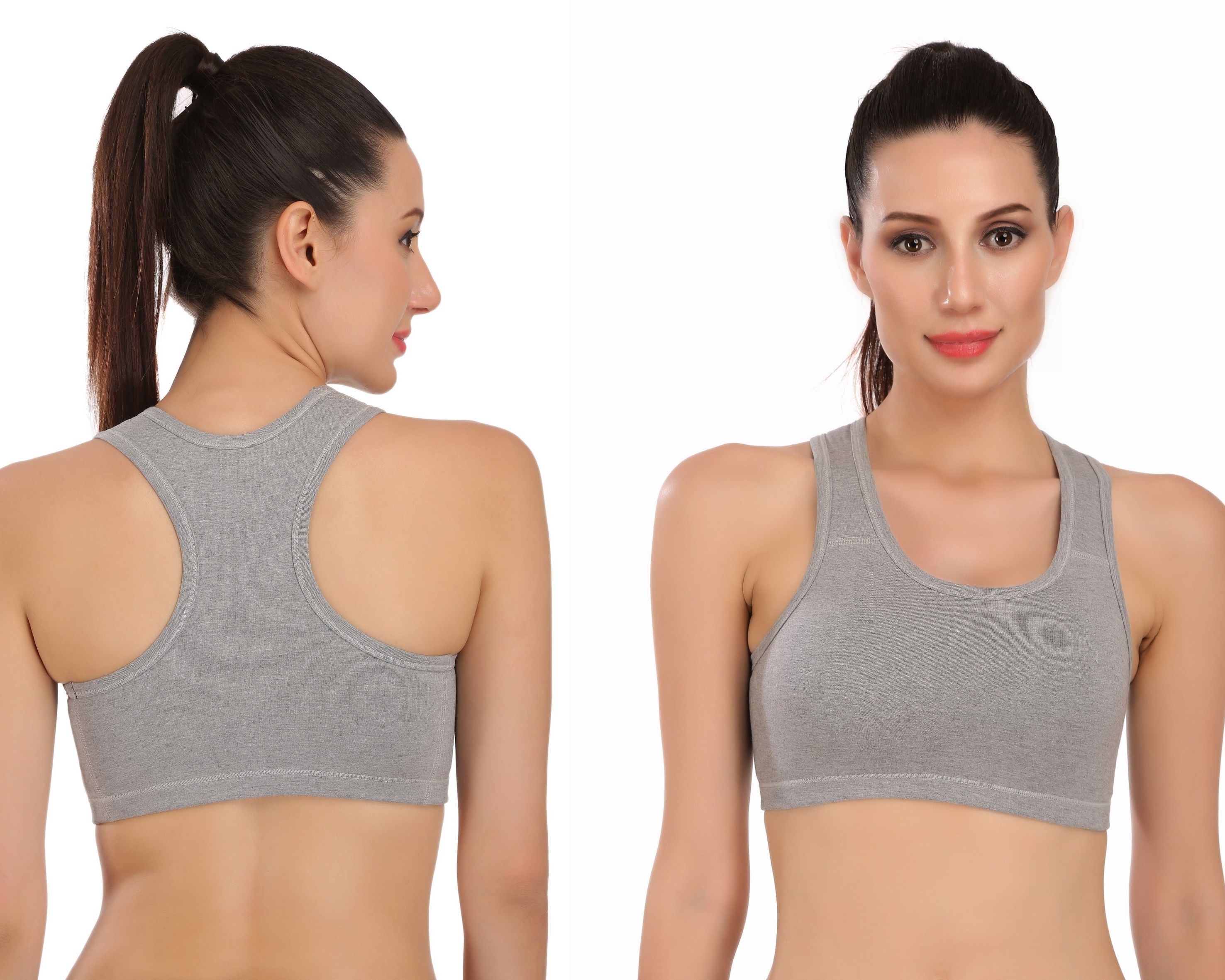 cotton spandex sports bra