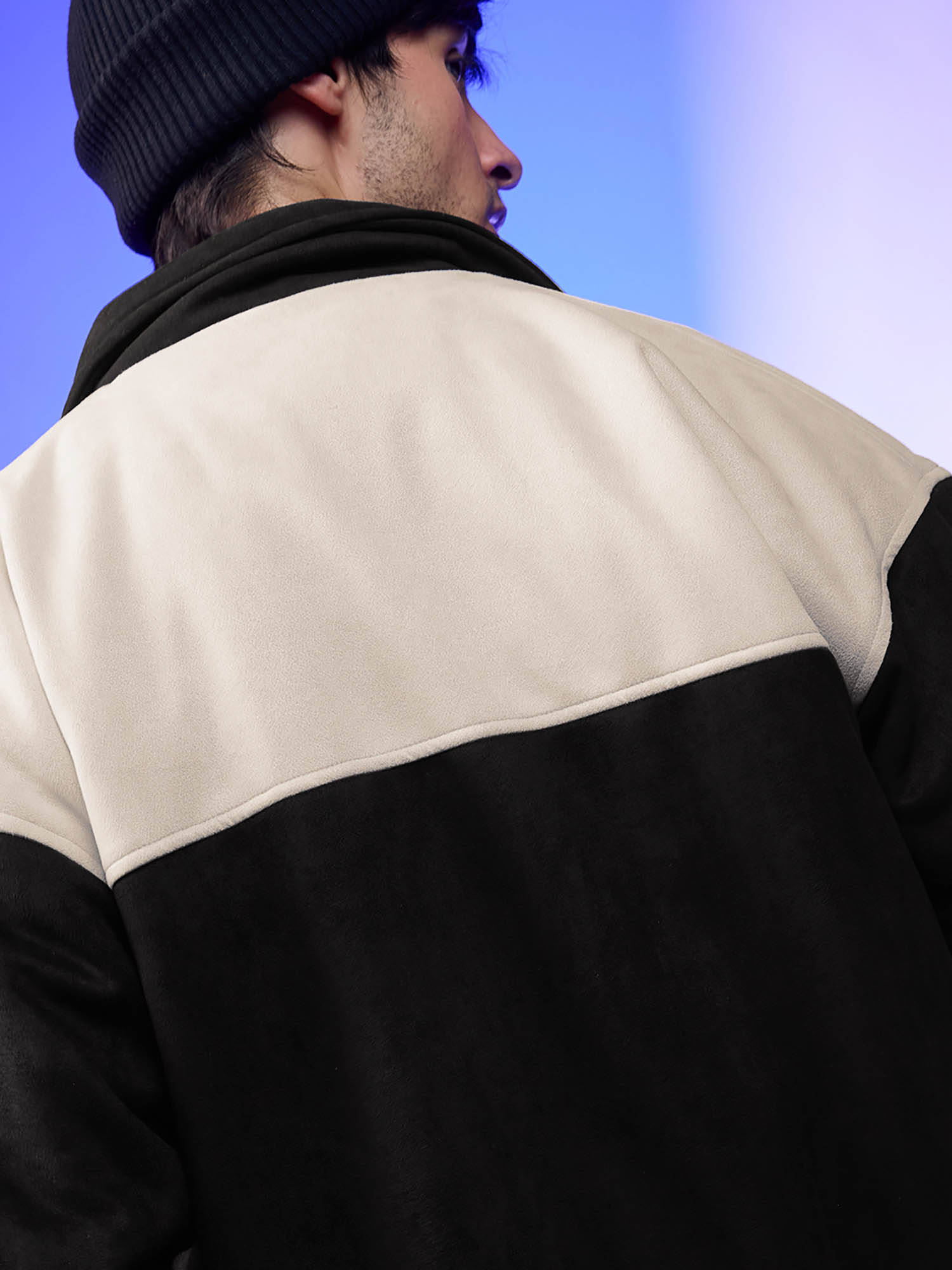 Buy The Souled Store Black Colorblock Bomber Jacket Online