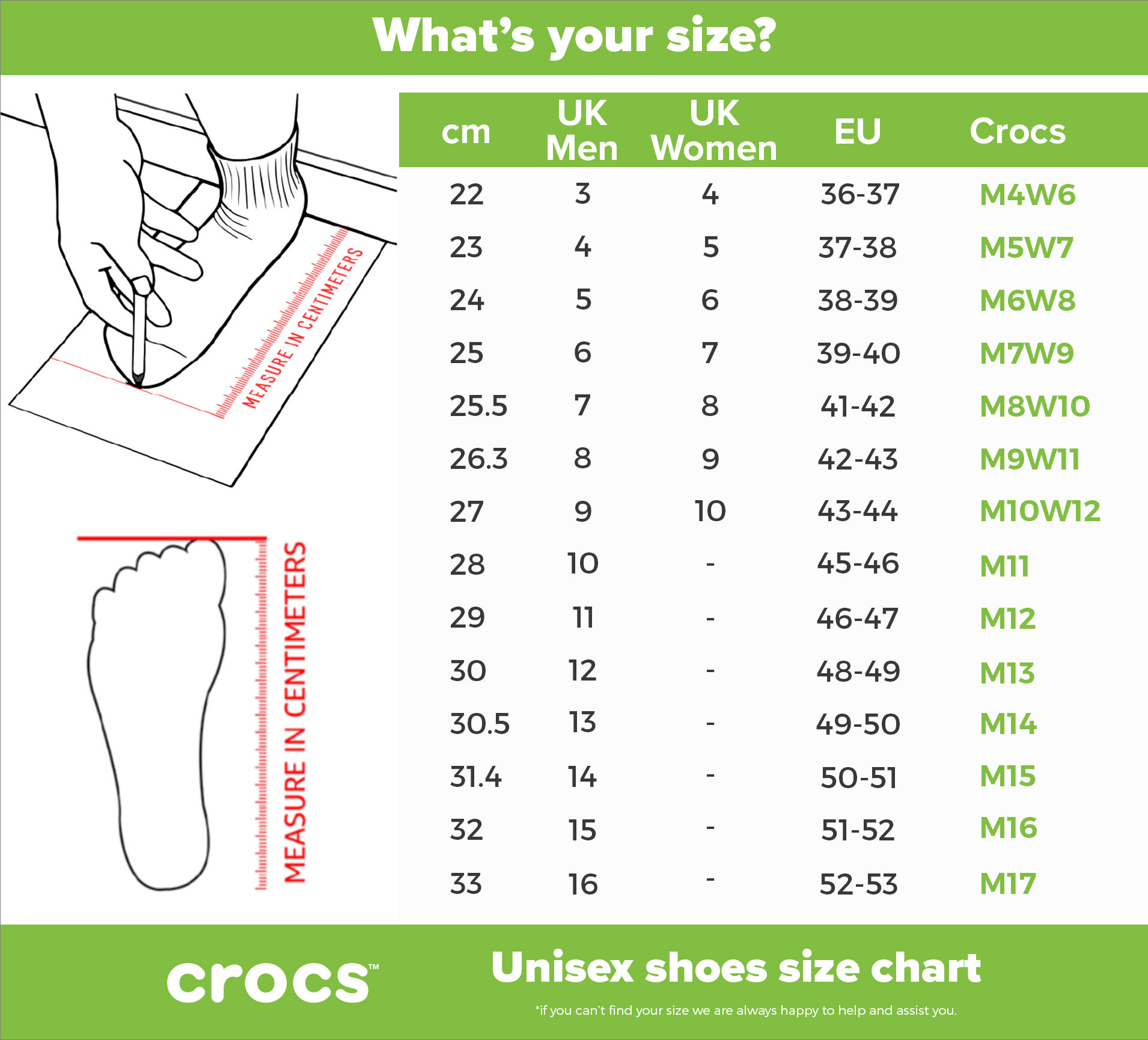 Crocs best sale size 42