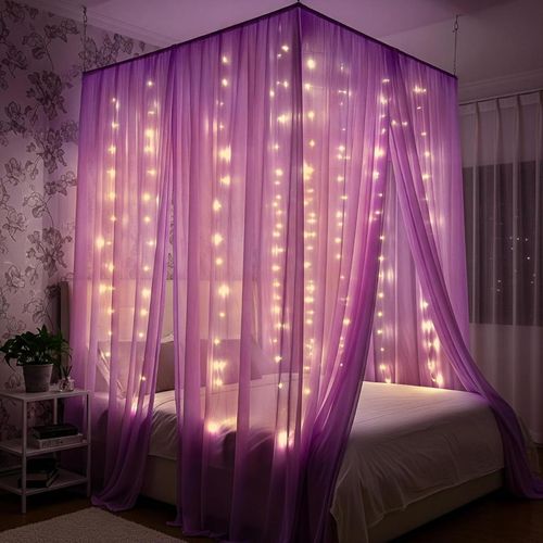 Buy Special You Lavender Canopy Tent for Decoration with Light Online