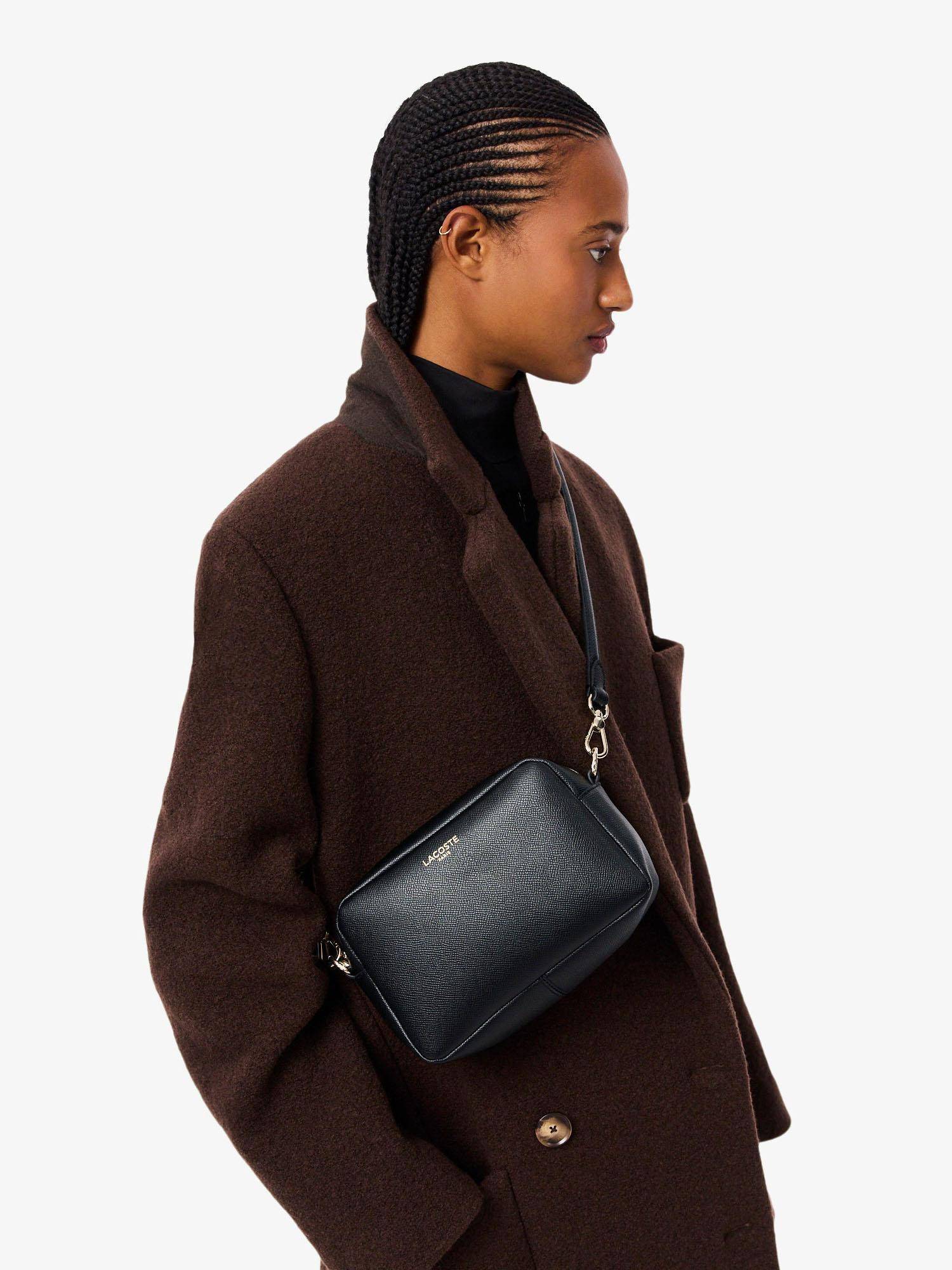 Lacoste Black Champs-elysees Shoulder Bag