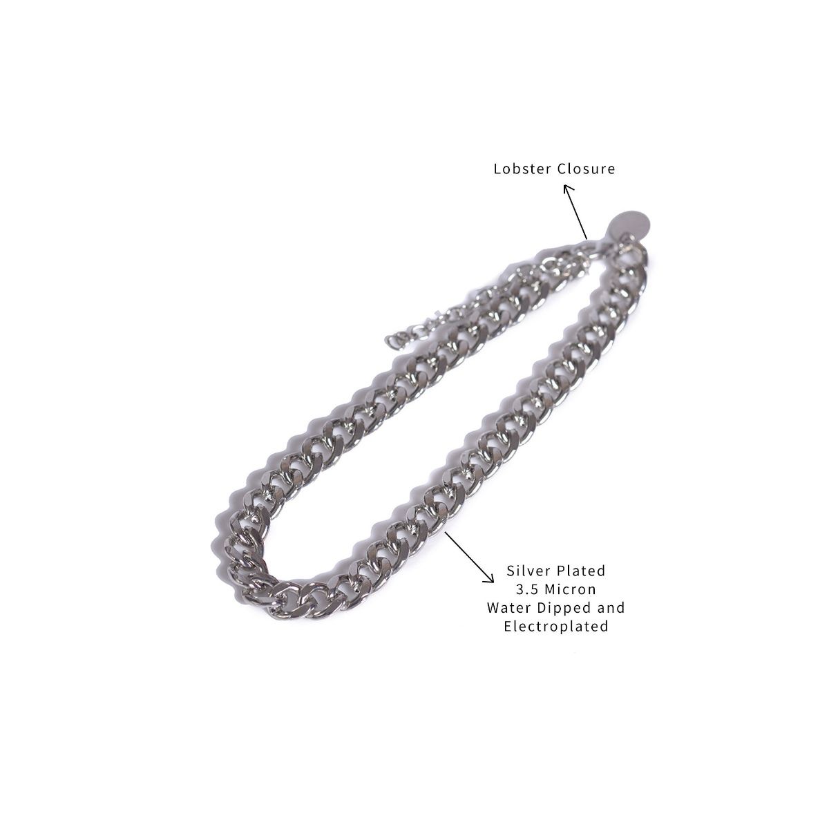 So Fetch Silver Brass Necklace Buy So Fetch Silver Brass Necklace