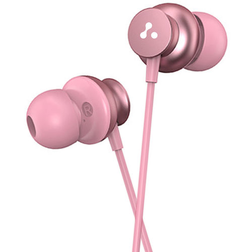 Ambrane Wired Earphones With In-Line Mic, Jack (Stringz 38, Pink)