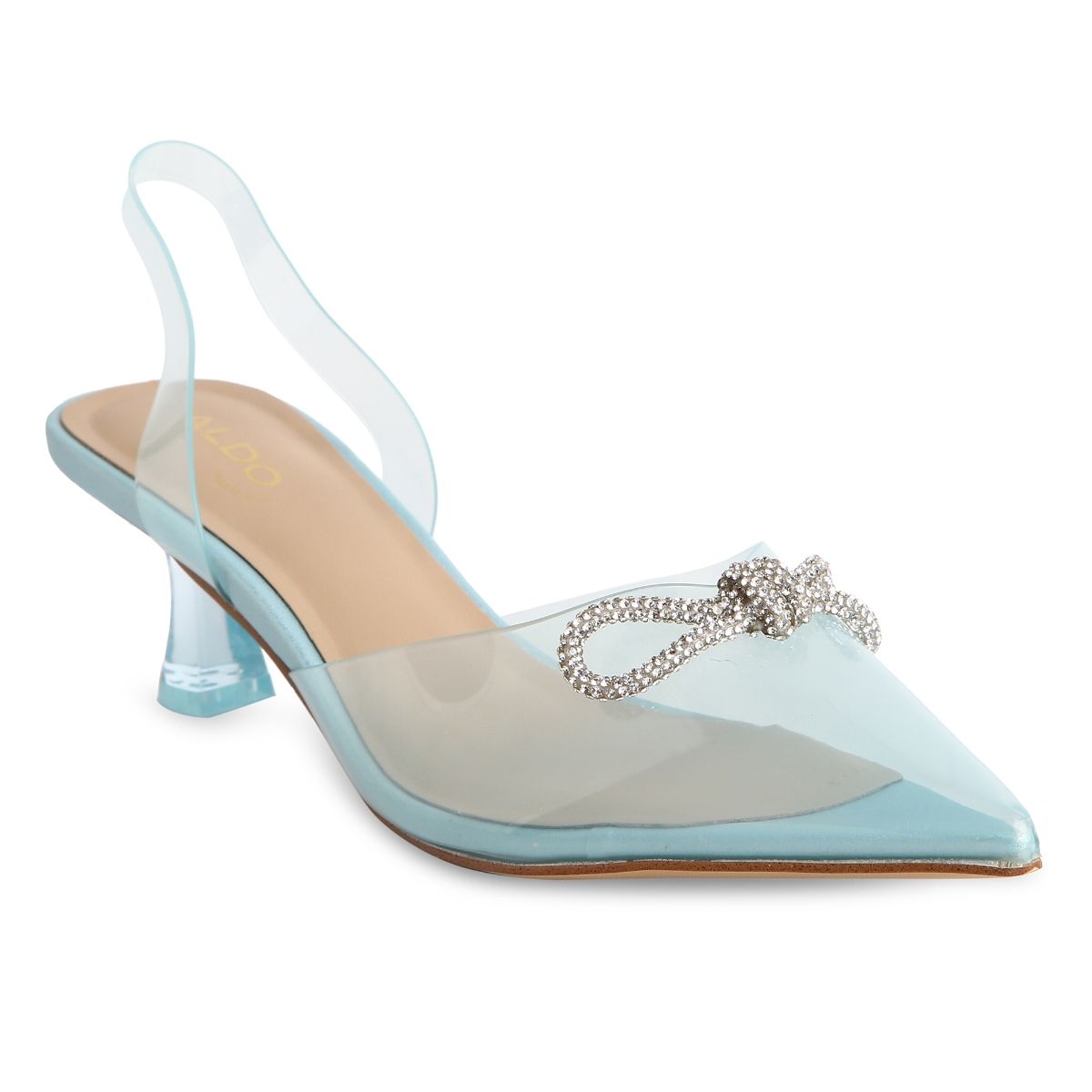 Buy Aldo Hiltin Synthetic Blue Solid Pumps Online