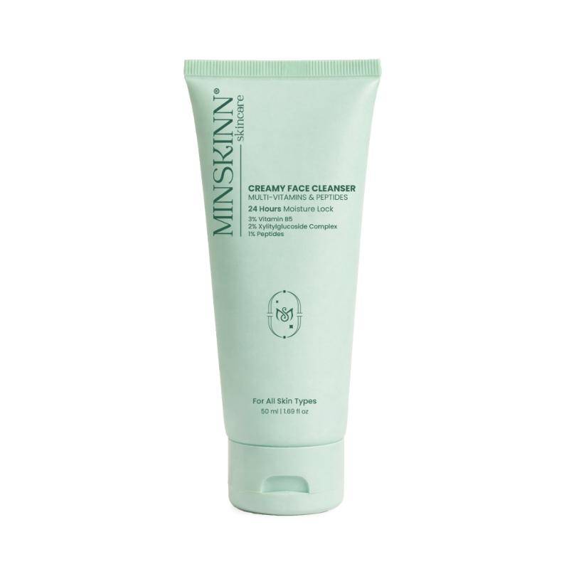 Minskinn Skincare Multivitamin Creamy Face Cleanser With Mugwort Peptides