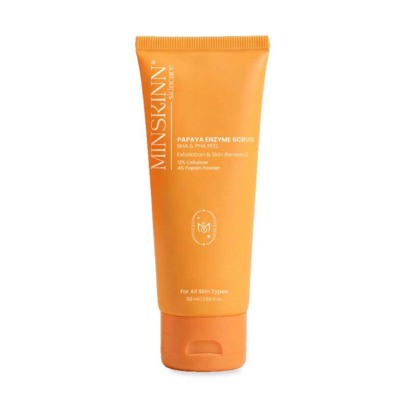 Minskinn Skincare Papaya Enzyme Scrub BHA PHA Peel Exfoliation And Skin Renewal