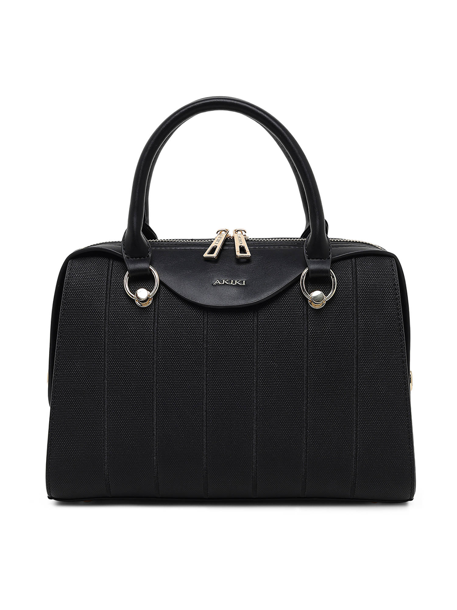 Akiki London Women Elizabeth Medium Satchel Black (M)