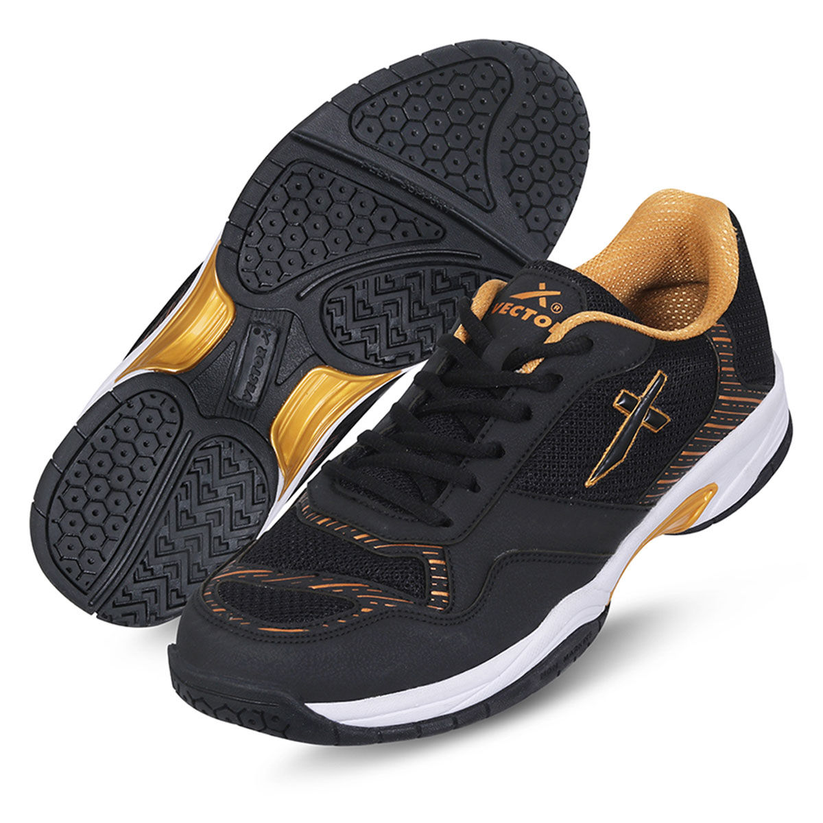 Buy Vector X Unisex Xplode 2.0 Tennis/Badminton Court Shoes Black