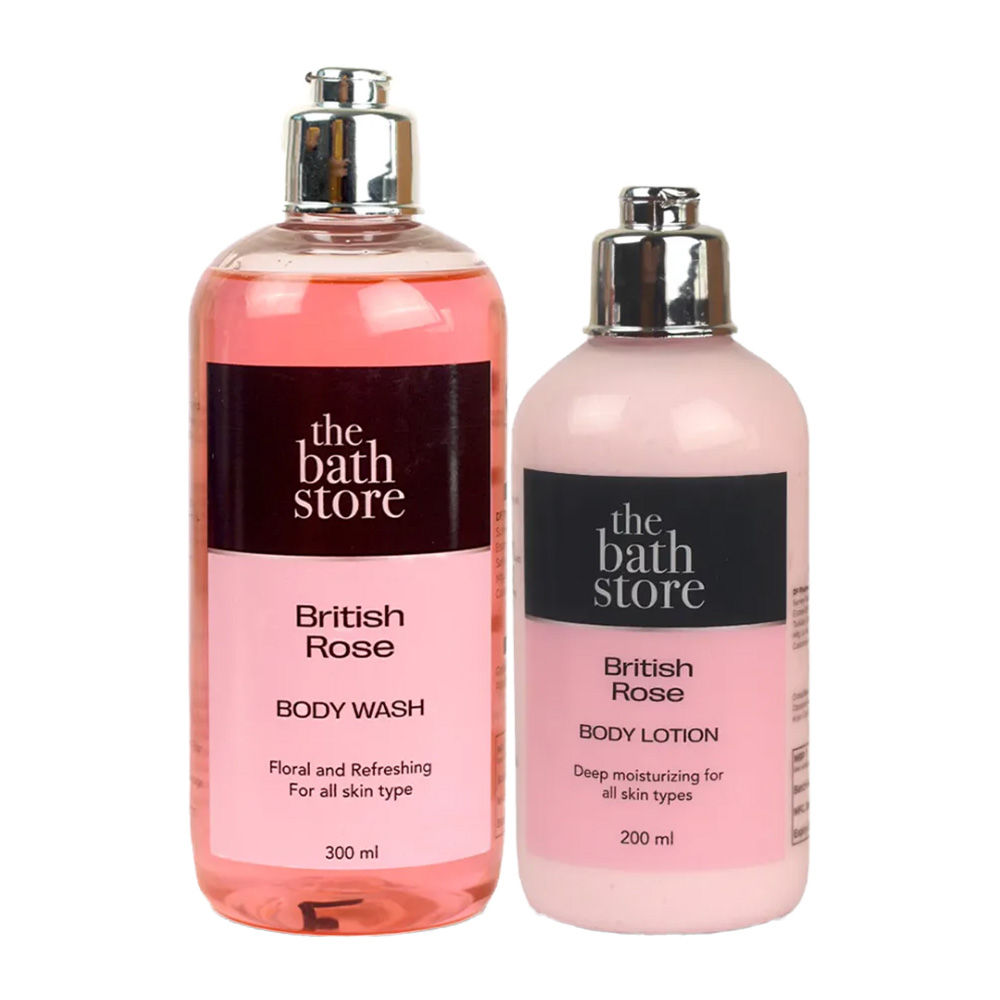 The Bath Store British Rose Body Wash & Body Lotion (Set Of 2)