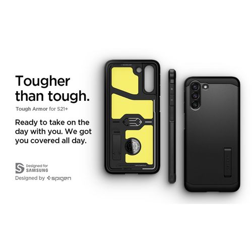 Spigen Samsung Galaxy S21 Plus 5g Tough Armor Case Cover-black