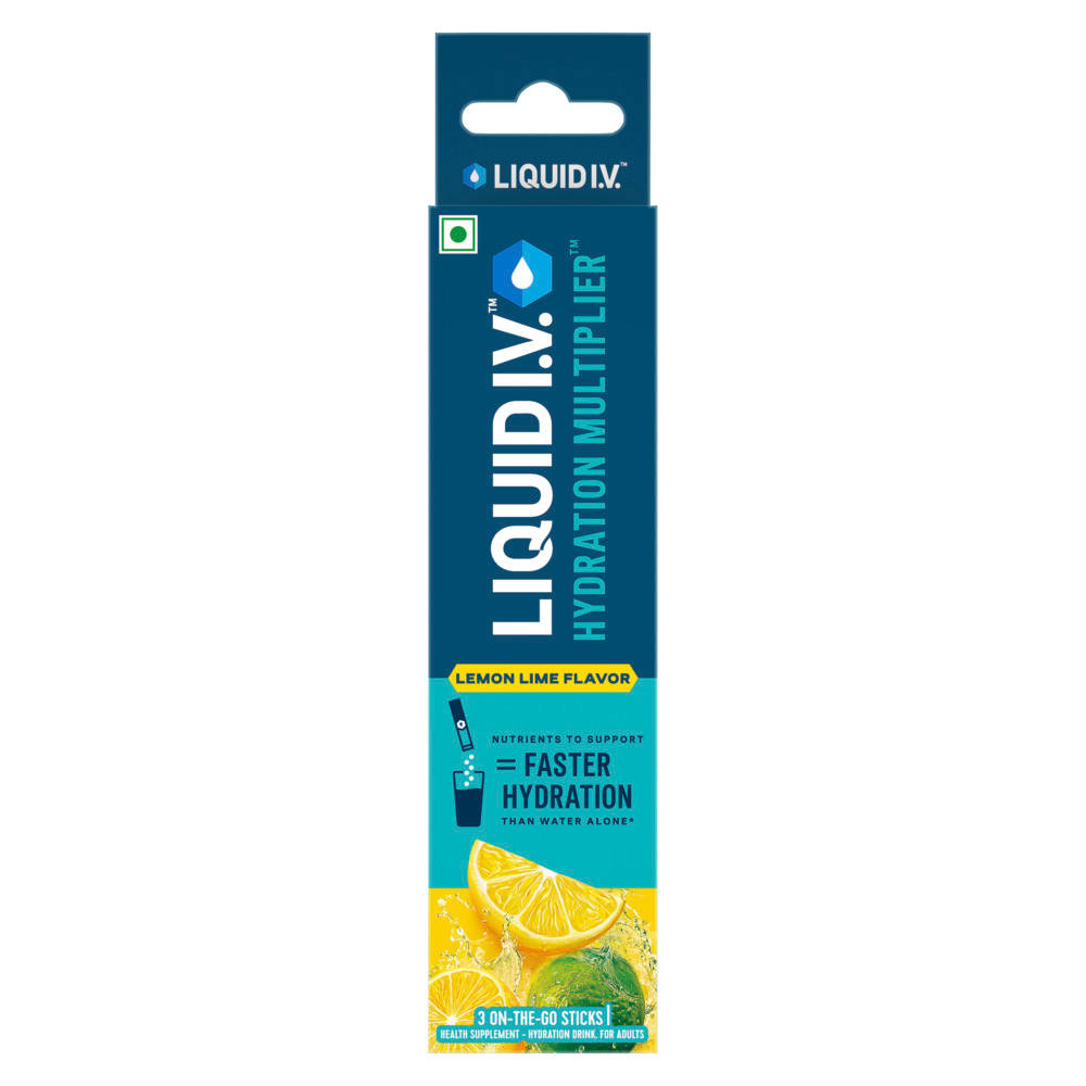Liquid I.V. Lemon Lime Hydration Multiplier Electrolyte Drink Mix - Pack Of 3