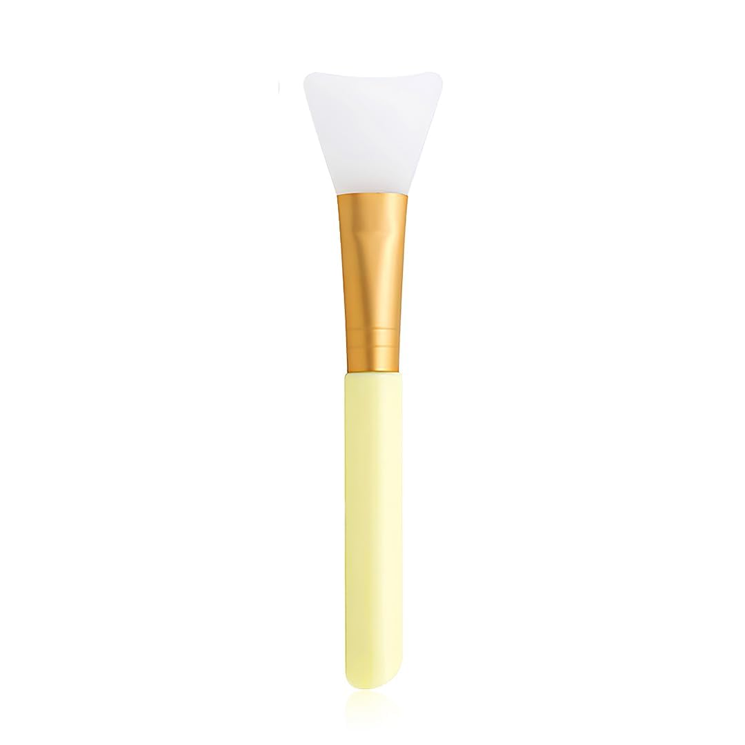 Bronson Professional Soft Hairless Silicone Mud Face Pack Brush Applicator (Color May Vary)