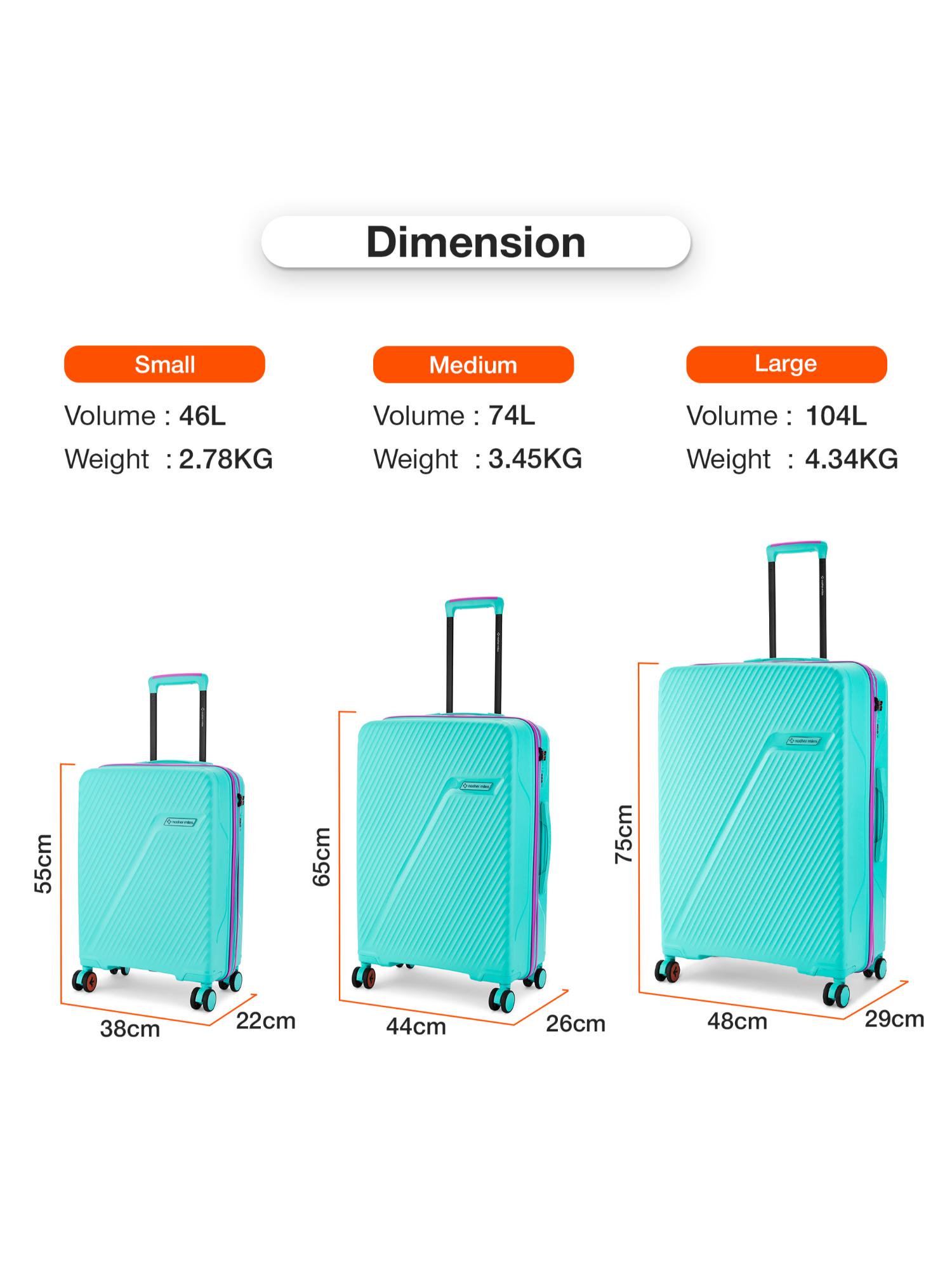 Buy Nasher Miles Unisex Montreal Hard-Sided Polypropylene Cabin