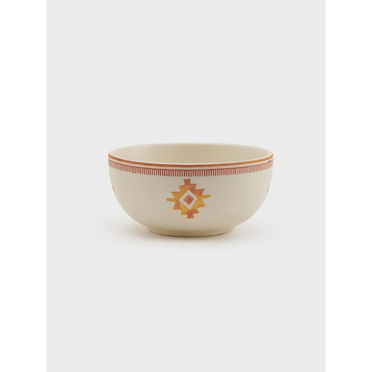 Fabindia Ikkat Porcelain Soup Bowl with Spoon Buy Fabindia Ikkat
