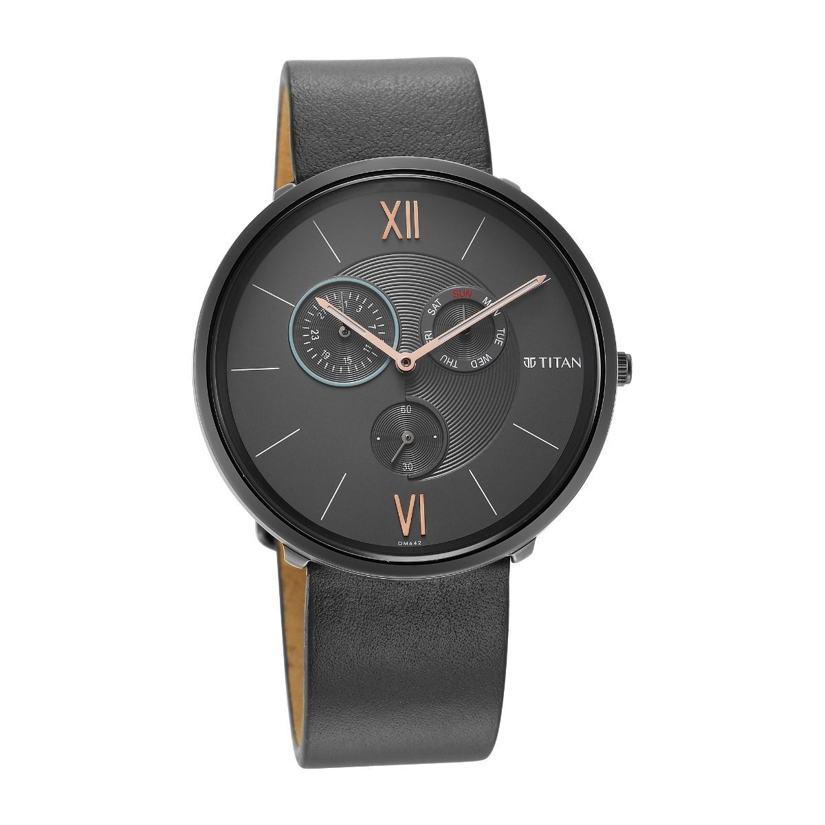 Buy Titan Slim Multifunction 1877QL01 watch for Men Online