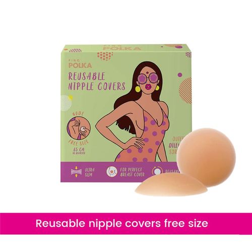 Buy Pinq Polka Premium Reusable Breast Lift Cup (Nude) For Push Up/Lift,  Rabbit Shaped, A-B Cup Size Online
